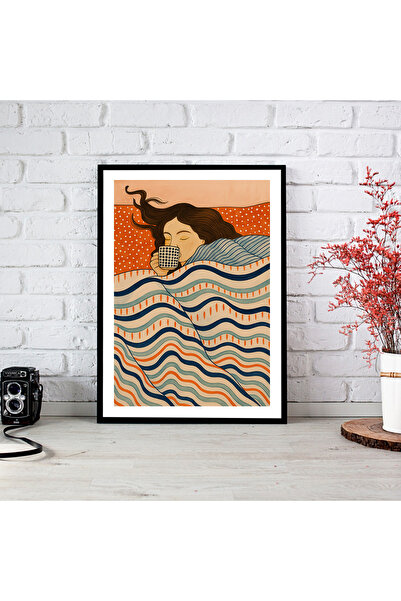 woodsia Εικονογράφηση αφίσας με ξύλινο πλαίσιο MDF WM TEK0426