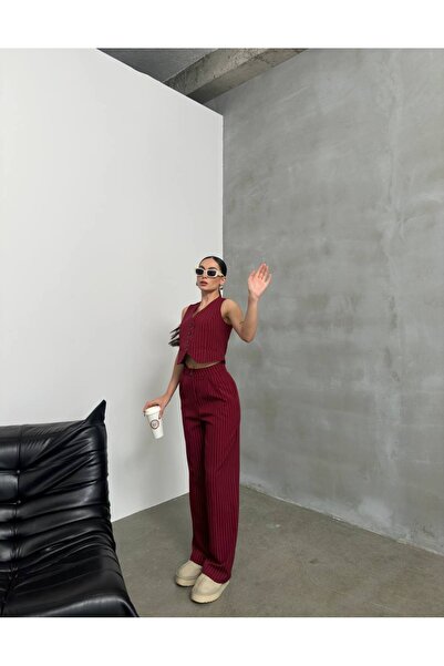 Lila Moda Women's Buttoned Sleeveless Classic Vest