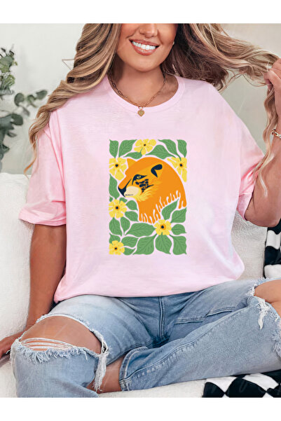 Sarah's Boutique Tricou de damă – 100% bumbac – TIGRU TROPICAL