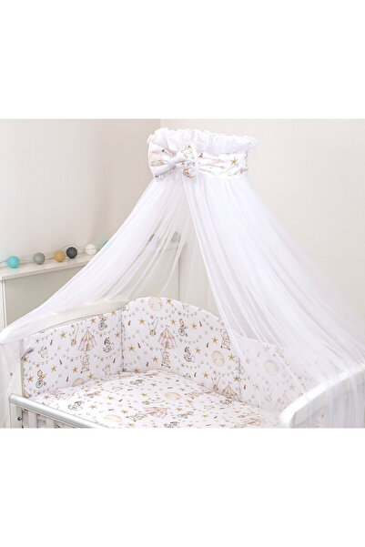 Amy Baldachin tul cu fundă bumbac Circ Roz 300x160 cm