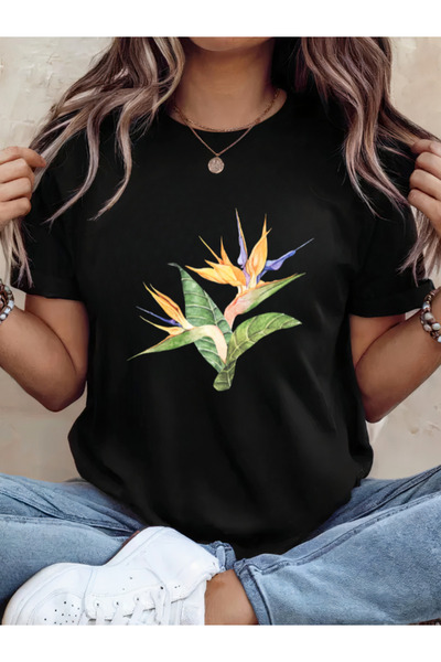 Sarah's Boutique Tricou de damă – 100% bumbac – NATURĂ