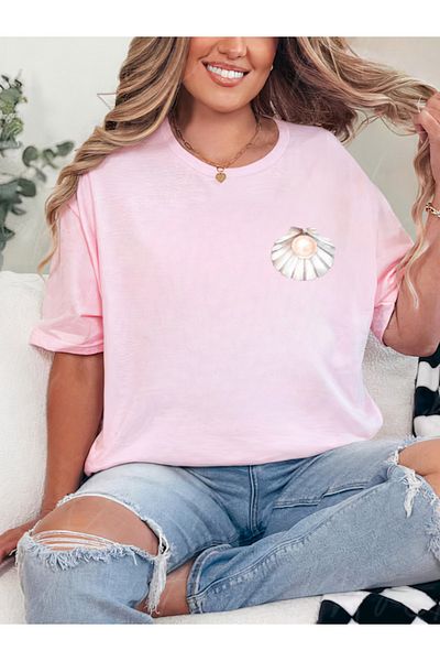 Sarah's Boutique Women's T-Shirt – 100% Cotton – OCEAN PEARL