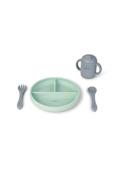 SARO BABY Set diversificare 4 piese silicon mint