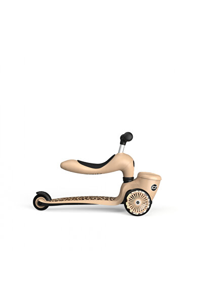 SCOOT AND RIDE Σκούτερ, θήκη παιχνιδιών, 2 σε 1, HighwayKick 1 Lifestyle Leopard, 1-5 ετών, μέγιστο 50 kg,