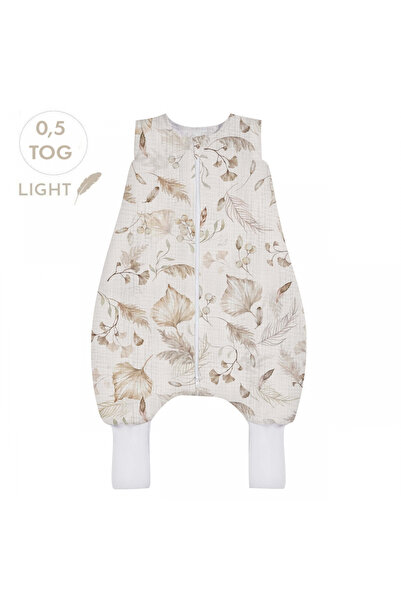 Babysteps by Urban Haul Sac de dormit cu picioare, bumbac muselina 0.5 Tog, B...