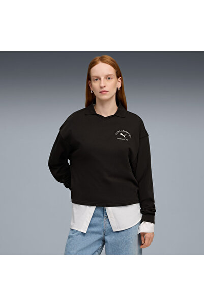 Puma Class Women's Black Polo Sweatshirt (688133-01)