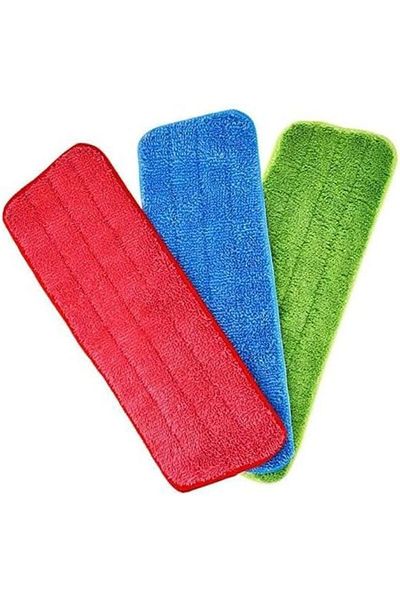Türkiye 3-Piece Microfiber Spray Mop Replacement Head Set Multicolour