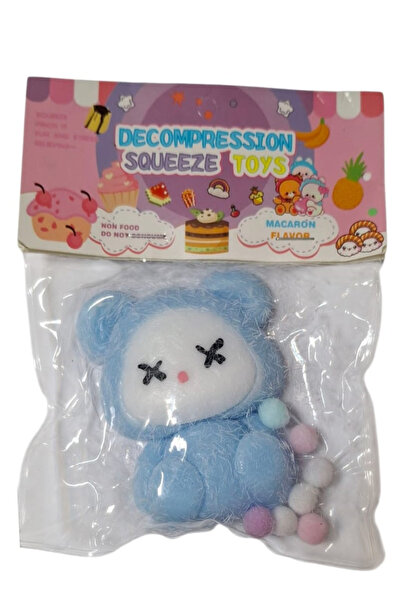 Pofika Kuromi Squishy Sevimli Fiğür Mavi Tüylü Sukuşi Kuromi Mojmoj