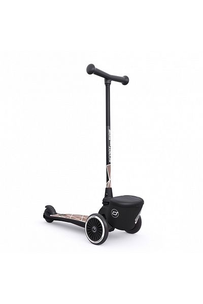 SCOOT AND RIDE Foldable scooter, toy holder, Highwaykick 2 Lifestyle Brown Line, 2 years +, up to 50 kg,