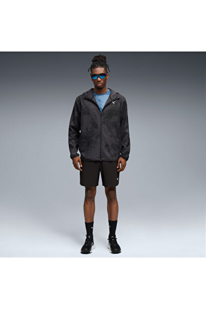 Puma Ανδρικό μαύρο μπουφάν TAD Essentials Allover Print (526734-51)