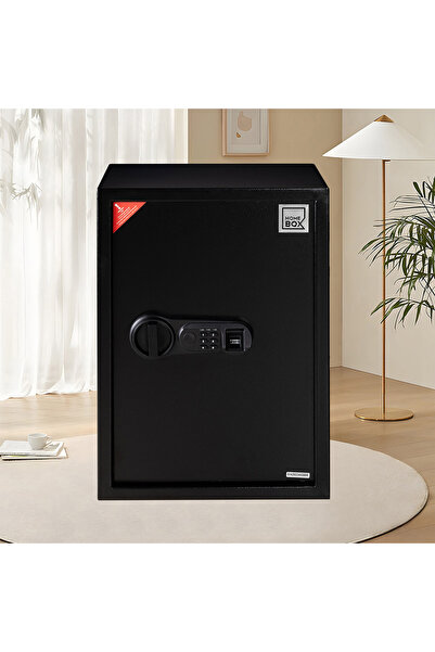 Home Box خزنة منزلية رقمية من توباز للمجوهرات مزودة بقارئ بصمات الأصابع ورف ق...