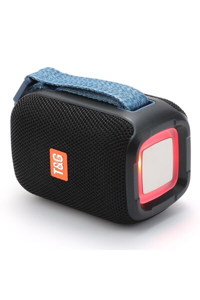 T&G Portable Speaker TG339 RGB Light 5W Waterproof, Bluetooth, FM Radio, Black