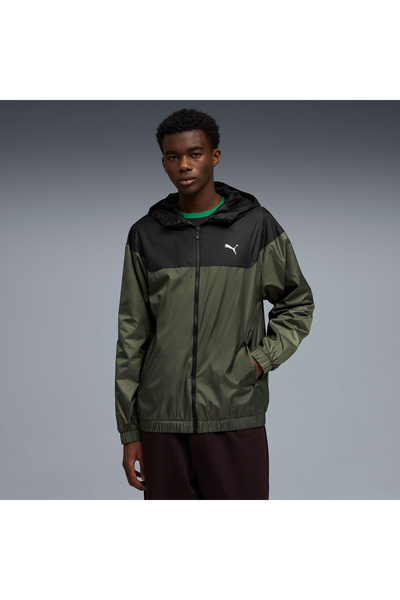 Puma Ανδρικό αντιανεμικό χακί Essentials (684626-70)