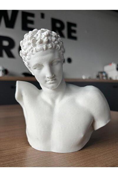 Root Made Hermes Dekoratif Büst Yunan Mitolojisi Zeus'un Oğlu Hermes Trimegustus 15cm