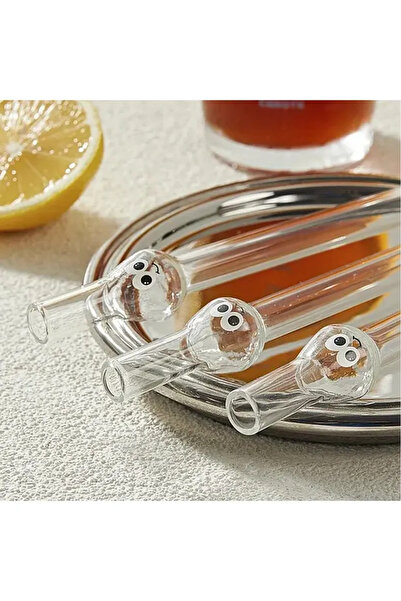 BALCI HEDİYELİK Cino HAYALET PİPET 1 Adet Cam Pipet Figürlü Sevimli Pipet