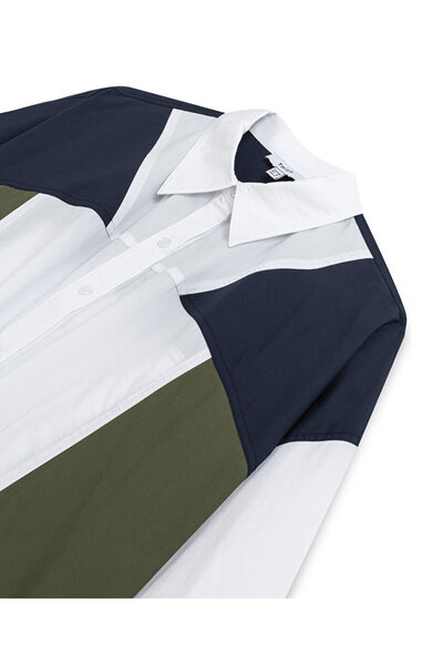 Twist KUMAŞ MIX COLORBLOCK GÖMLEK