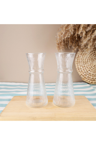 Lüks Sepeti Thumblina - Double Heat-Resistant Cold Coffee Beverage Glass Cup with Straw - 245 ml