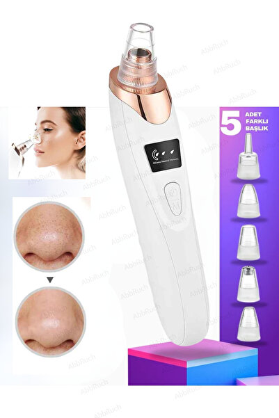 Abbruch Siyah Nokta Temizleyici Dijital Göstergeli Vakumlu Akne Ve 5 Başlıklı...