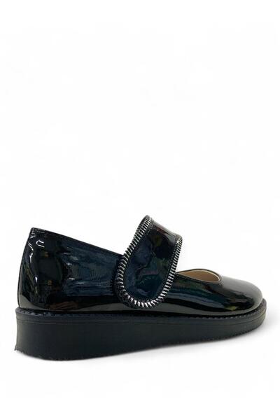 Tuğba Ortopedi 174 Balerini de școală din piele neagră pentru fete ortopedice