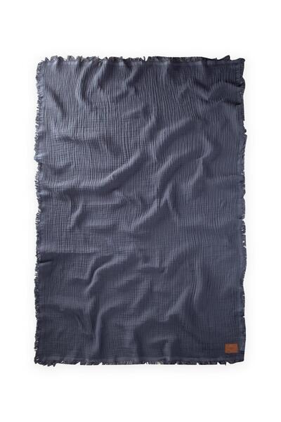 Cigit Muslin Four Layer Bedspread 200X220 cm Anthracite