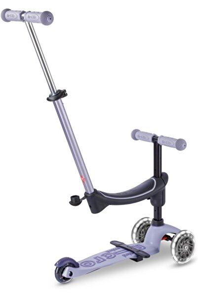 Micro Mini Deluxe Rock & Go LED Lavender Mist | Deluxe Rock Scooter for Kids | Kids Scooter Deluxe R