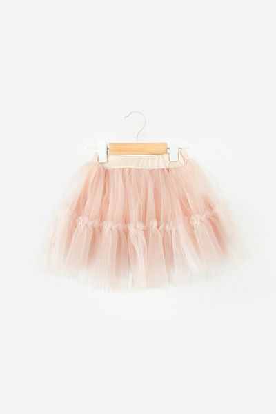 Le Mabelle Salmon Girl's Tulle Skirt - Miley