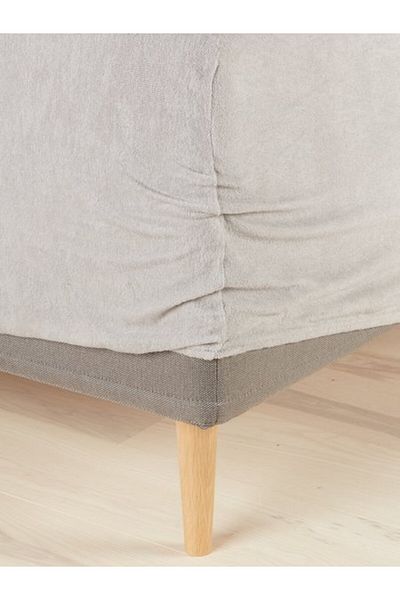 OEM Cearșaf plușat TORA 90x200x35 gri