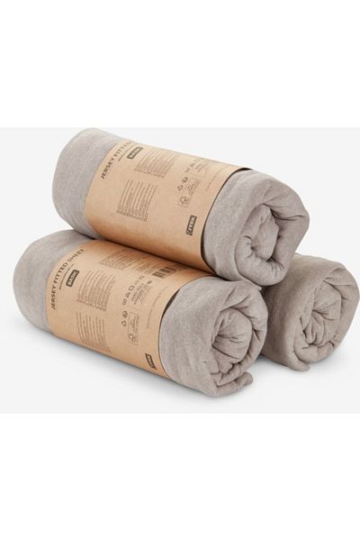 OEM Knitted sheet JANNE 90x200x30cm gray