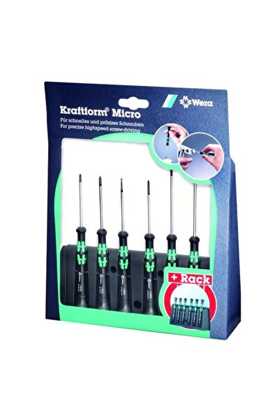 wera Set complet de 6 surubelnite de precizie 05118150001 (Green/Black)