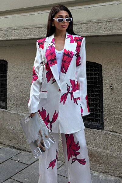 Lijuri Floral Satin Suit 10040 R6-B-K5