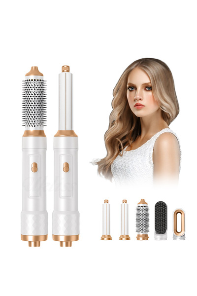 Buldug 5 في 1 لتصفيف الشعر - مشط تجعيد وتنعيم وتجفيف وحجم الشعر