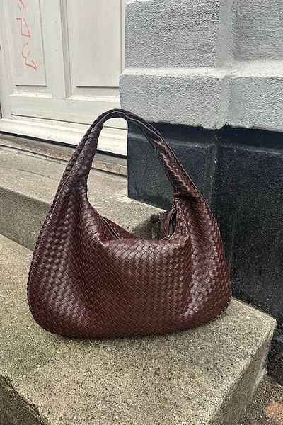 BAHELS Women's Retro XL Bitter Brown Shoulder Bag