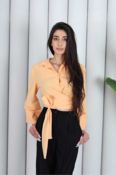 Modax Women's Tie Detailed Design Shirt