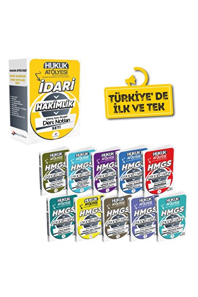 Dizgi Kitap Hukuk Atölyesi İdari Hakimlik Çıkmış Soru Örnekli Ders Notları Seti