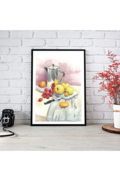 woodsia Tablou cu poster din lemn MDF cu aspect de cadru dintr-o singură buca...