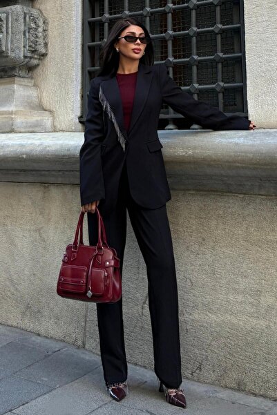 Lijuri Costum cu guler și pantaloni cu ciucuri 10043 R8-D-K3