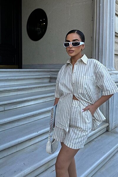 Lijuri Set pantaloni scurți cu dungi Eirene 9822-0025