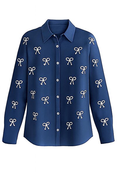 HAKKE Flam Bow Detail Shirt