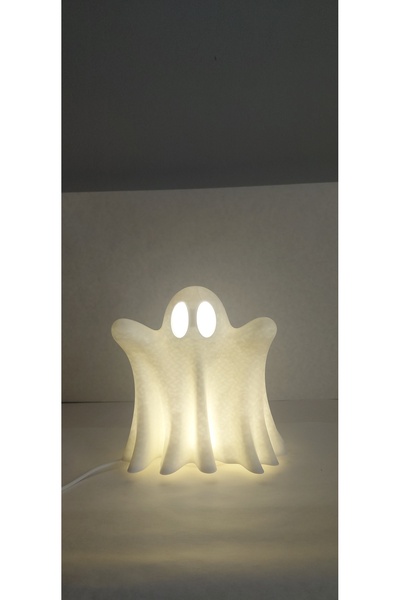 Bambu Lab "3D Baskı Hayalet Masa Lambası USB LED Dekoratif Lamba Sevimli Ev O...
