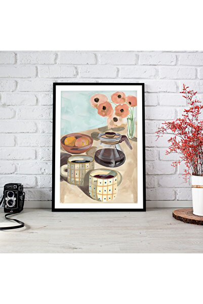 woodsia Tablou cu poster din lemn MDF cu aspect de cadru dintr-o bucată KCMD ...