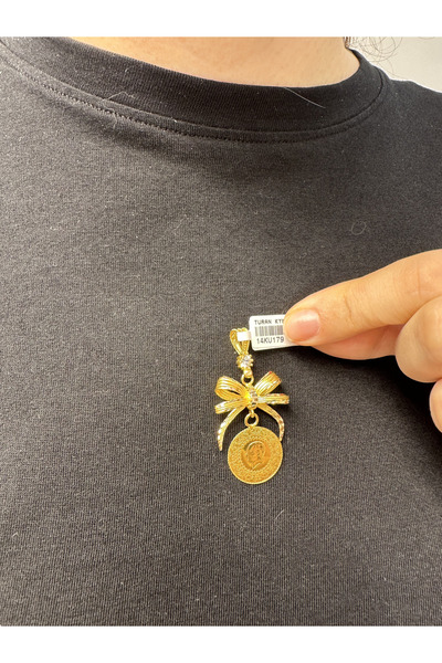 Recep Turan Kuyumculuk Altın Fiyonk Model Çeyrekli Kolye Ucu