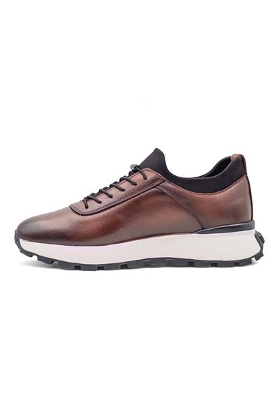 Voyager M294-1 Men's Khaki Leather Sports Shoes