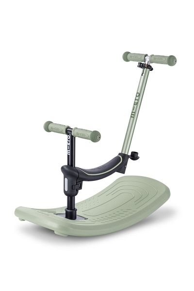 Micro Mini Deluxe Rock & Go LED Olive Sage | Deluxe Rock Scooter for Kids | Kids Scooter Deluxe Rock