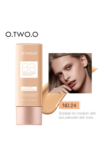 O.TWO.O Cosmetics كريم أساس خفيف الوزن للوجه من O.TWO.O بتأثير عاري BB