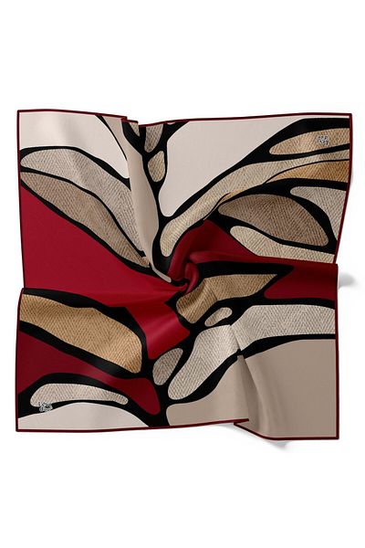 Levidor Abstract Geometric Pattern Sparkling Crystal Scarf
