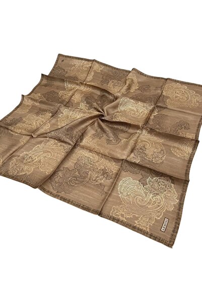 Armine Eșarfă de mătase 2026 iarnă - 9428-38 Twill maro deschis