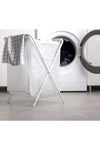 IKEA QUİCK Ayaklı Katlanabilir Kirli Sepeti Hacim 50 litre Taşınabilir Çamaşı...