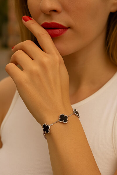 vogutima jewelery&silver by timuçin mavili سوار نسائي من الفولاذ - موديل برسي...