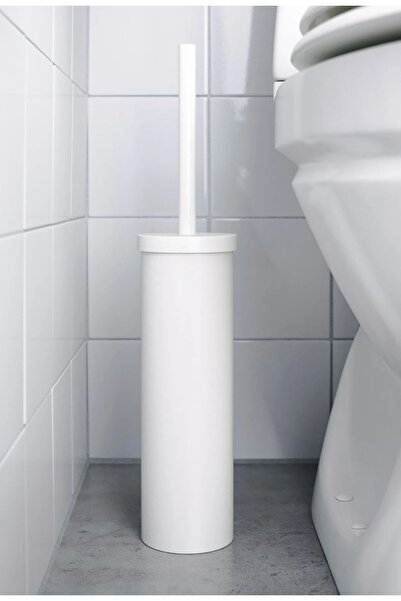 IKEA QUİCK Klozet Temizleme Fırçası Yükseklik 48 Cm Tuvalet Fırçası Beyaz Renk Çelik