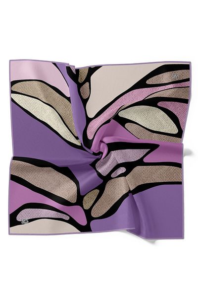 Levidor Abstract Geometric Pattern Sparkling Crystal Scarf